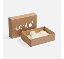 Набор Knit Beat, белый (молочный)