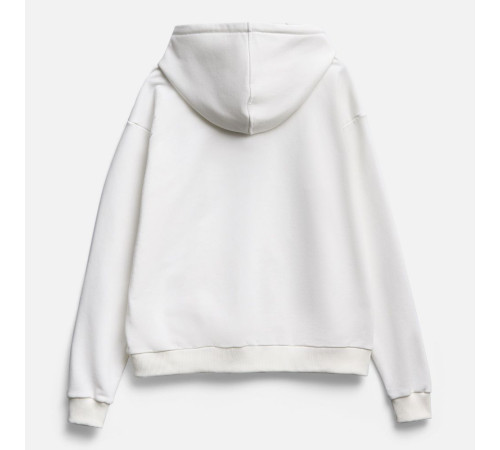 Толстовка унисекс оверсайз на молнии Zippy Terry, белая