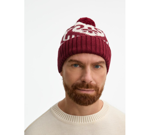 Шапка Wintertude, красная с белым