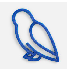 Подвеска «Сова», 3D-печать, синяя