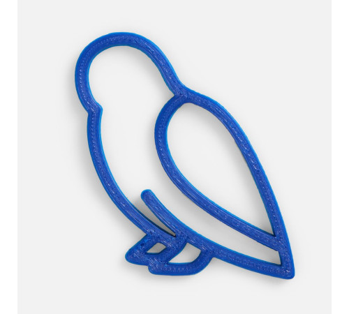 Подвеска «Сова», 3D-печать, синяя