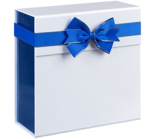 Коробка складная Gallant, M, белая с синим