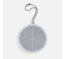 Пешеходный светоотражатель с цепочкой «Круг», белый