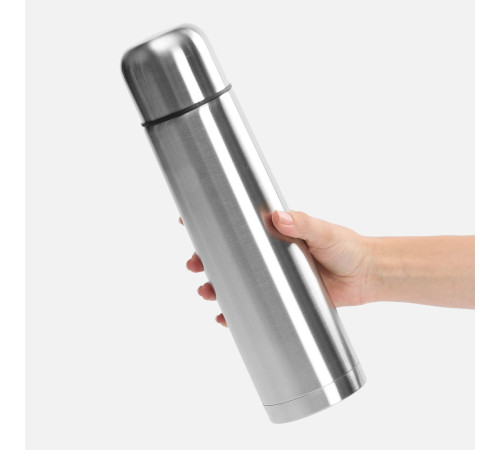 Термос Plain 1000, серебристый