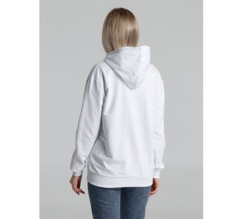 Толстовка на молнии с капюшоном Unit Siverga, белая