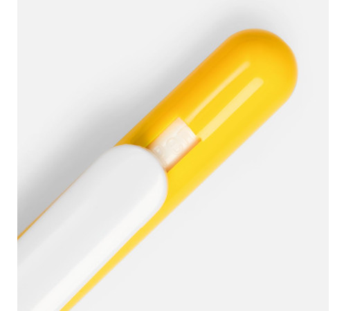 Ручка шариковая Swiper, желтая с белым