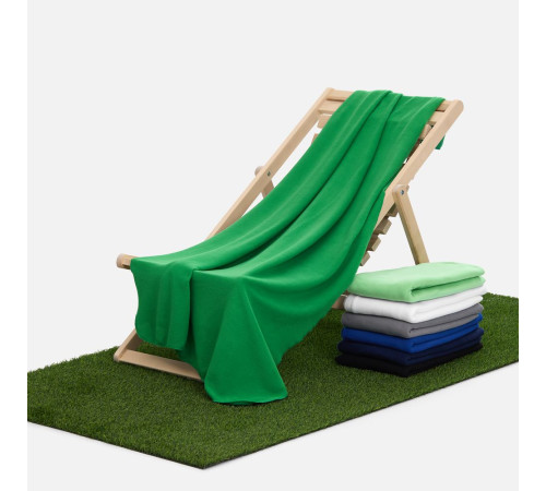 Флисовый плед Warm&Peace, зеленый