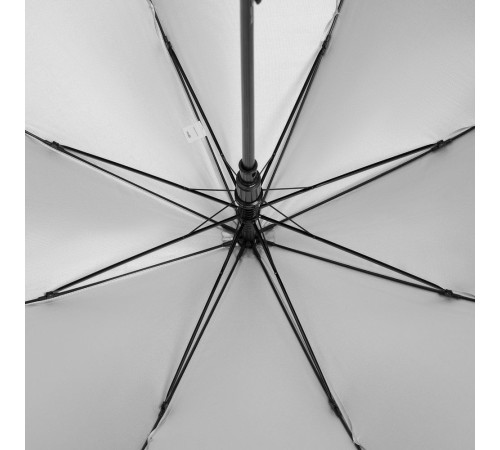 Зонт-трость Standard, белый с серебристым внутри