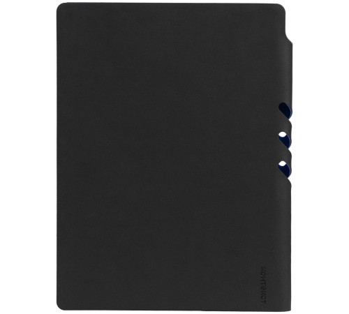 Ежедневник Flexpen Black, недатированный, черный с синим