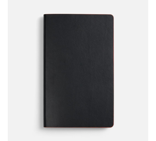 Ежедневник Trait, недатированный, черный с красным