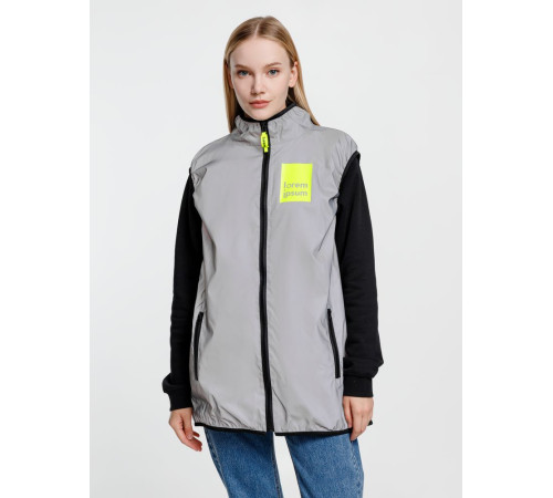 Жилет двусторонний Manifest из светоотражающей ткани, серый