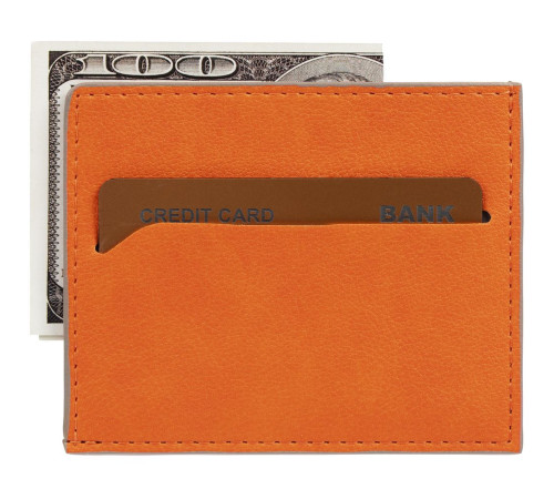 Чехол для карточек Petrus, оранжевый