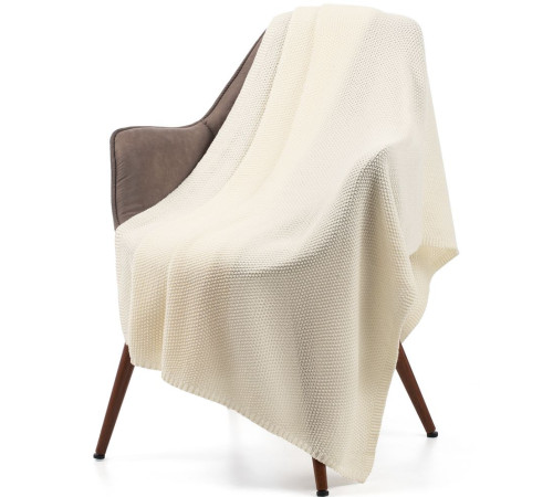 Плед Longview, молочно-белый