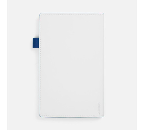 Ежедневник White Shall, недатированный, бело-синий