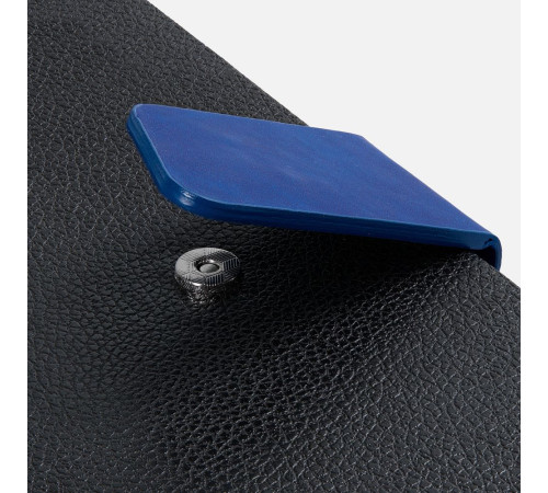 Ежедневник Boom, недатированный, черный с ярко-синий