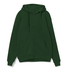 Толстовка на молнии с капюшоном Siverga 2.0, темно-зеленая