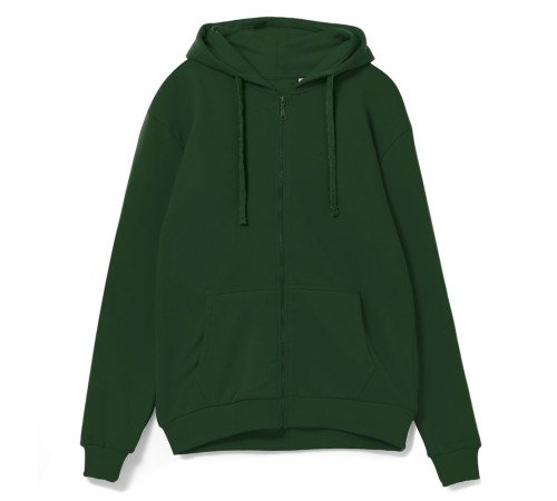 Толстовка на молнии с капюшоном Siverga 2.0, темно-зеленая