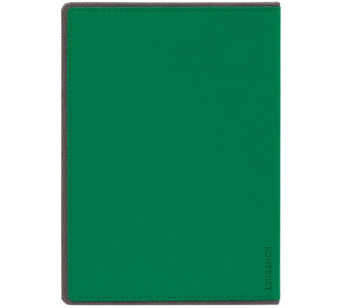 Ежедневник Frame, недатированный, зеленый с серым