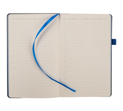 Ежедневник Ton, недатированный, черный с синим