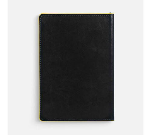 Ежедневник Alanis, недатированный, черный с желтым