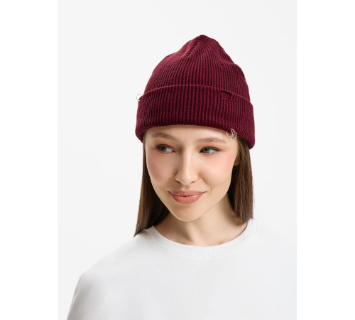Шапка Ribelle, темно-красная (винная)