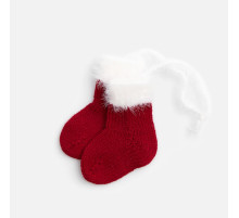 Подвеска на елку «Вьюжка», носочки, красная