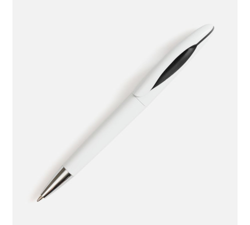 Ручка шариковая Nave, белая с черным