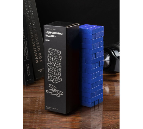 Игра «Деревянная башня мини», синяя