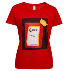 Футболка женская «Сода», красная