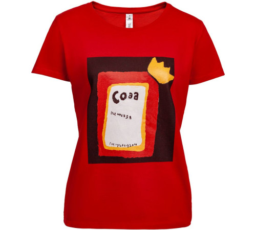 Футболка женская «Сода», красная