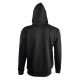 Толстовка мужская на молнии Soul Men 290 с контрастным капюшоном, черная