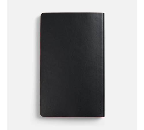 Ежедневник Trait, недатированный, черный с красным