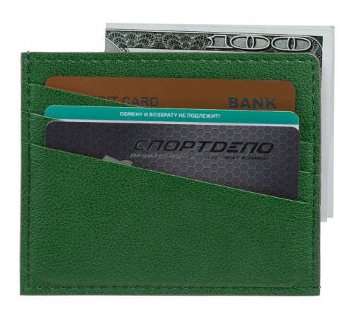 Чехол для карточек Petrus, зеленый