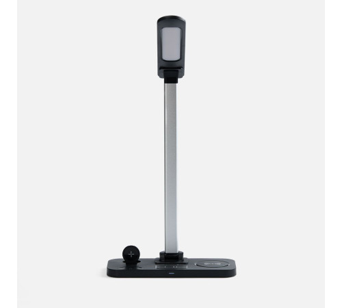 Настольная лампа с беспроводной зарядкой Power Light, черная