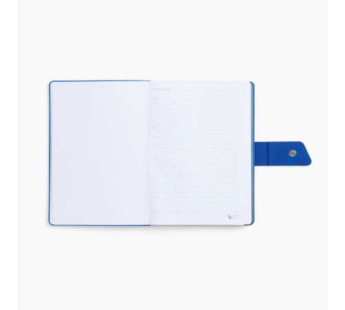 Ежедневник Boom, недатированный, черный с ярко-синий