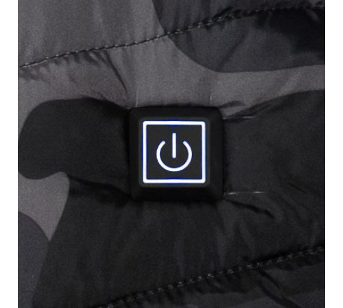 Жилет с подогревом Thermalli Valmorel, серый камуфляж