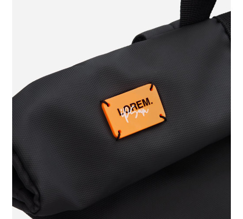 Лейбл из ПВХ Kreta, S, оранжевый неон