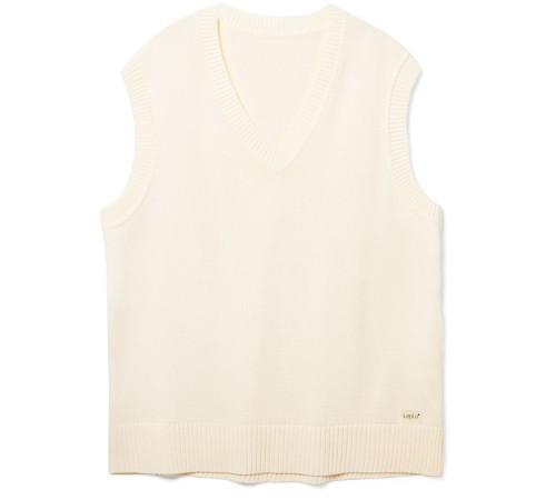 Жилет оверсайз унисекс Tad в сумке, молочно-белый