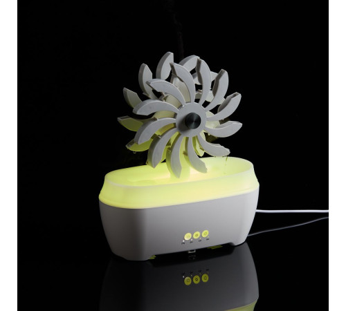 Увлажнитель-ароматизатор Steam Spin, белый с серым