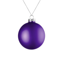 Елочный шар Finery Matt, 8 см, матовый фиолетовый