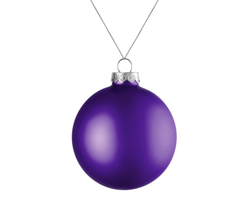 Елочный шар Finery Matt, 8 см, матовый фиолетовый