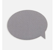 Наклейка тканевая Lunga Bubble, M, серая