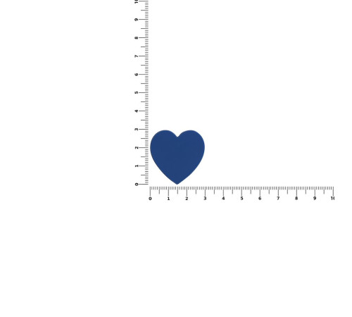 Джибитс из ПВХ «Сердце», синий