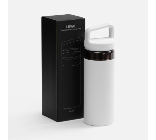 Термостакан Leval с ситечком, белый
