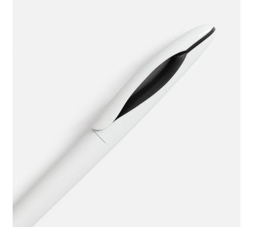 Ручка шариковая Nave, белая с черным