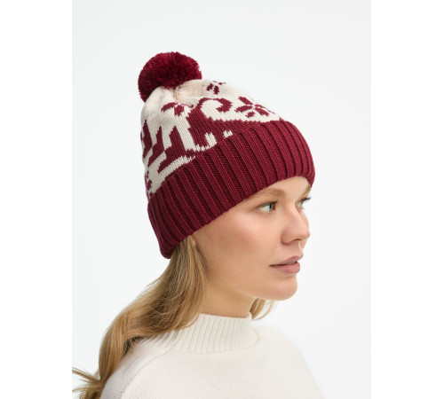 Шапка Wintertude, красная с белым