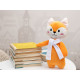 Мягкая игрушка Beastie Toys, лисенок с белым шарфом