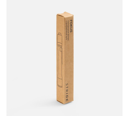 Фонарик с фокусировкой луча Fokus, серо-синий