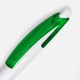 Ручка шариковая Bento, белая с зеленым