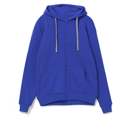 Толстовка на молнии с капюшоном Unit Siverga , ярко-синяя